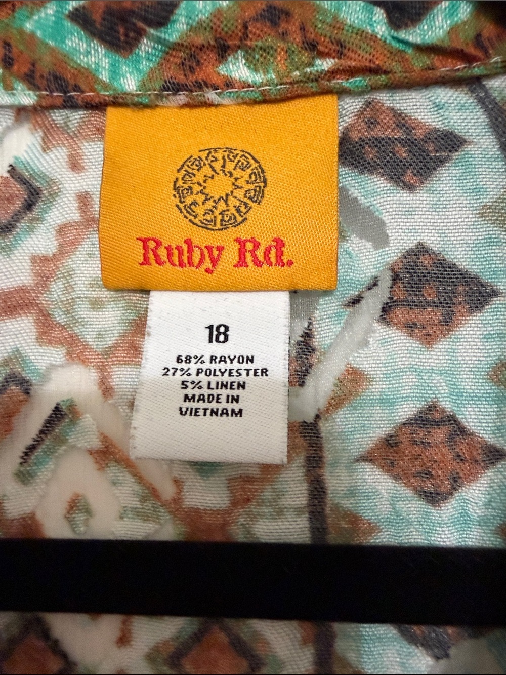 Ruby Rd. Multicolor Geometric Print Blazer Jacket - Picture 2 of 8